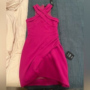 Elegant Pink Sleeveless Dress